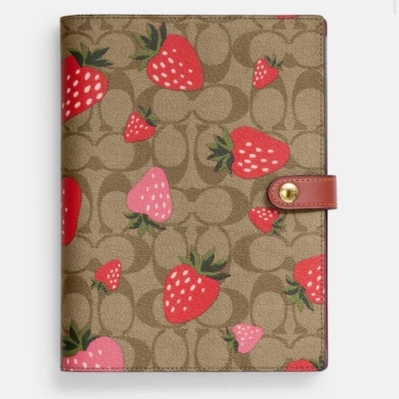 Coach Handbags - COACH: Coach Notebook. New! Wild Strawberry🍓